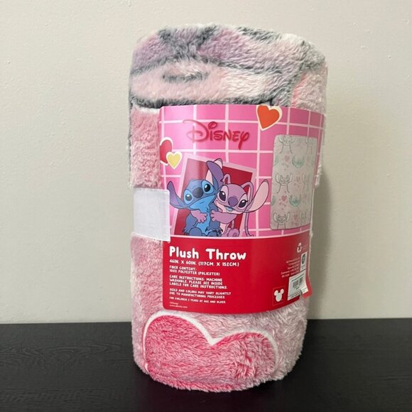 Disney - Lilo and Stitch - Stitch and Angel Plush Throw 46" x 60" - NEW - Picture 1 of 1